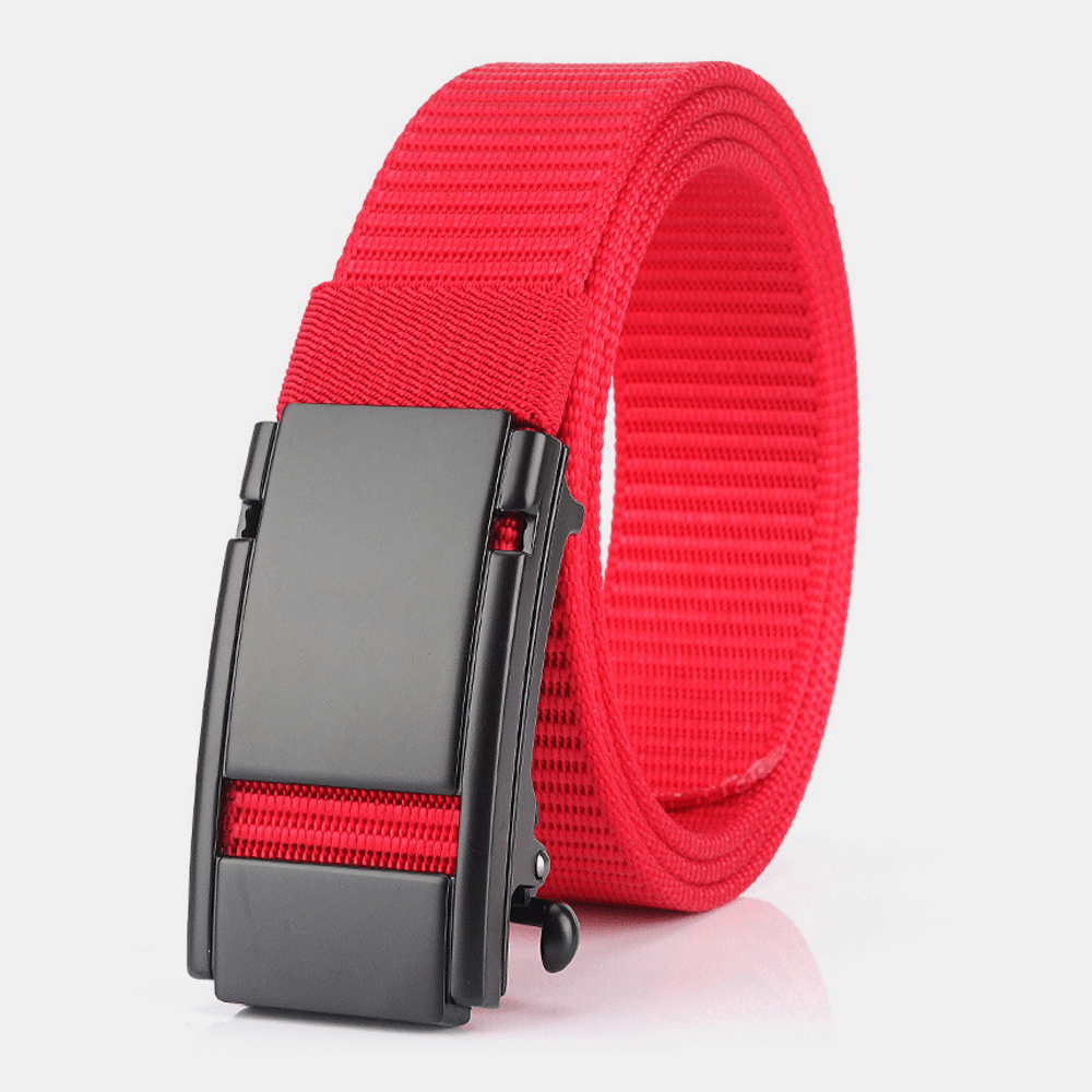 Unisex Nylon Automatic Buckle 120Cm Sport Outdoor Casual Jeans Belt - MRSLM