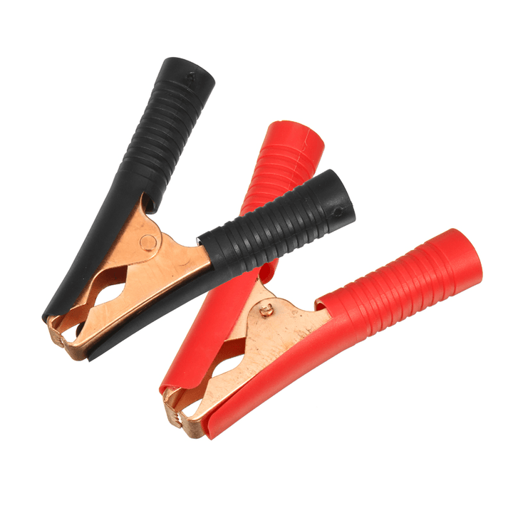 2Pcs Car Alligator Copper Plating Clamps Clip 100A Battery Clamps Crocodile Clips - MRSLM