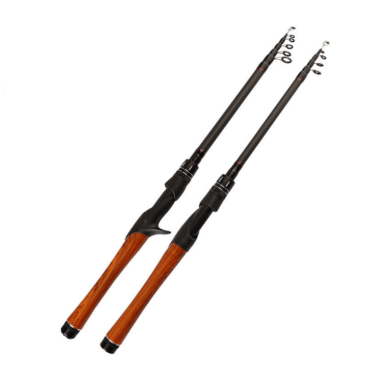 ZANLURE 1.8/2.1/2.4/2.7M Fishing Rods Lure Rods Carbon Retractable Fishing Rods Outdoor Fishing Casting Rods - MRSLM