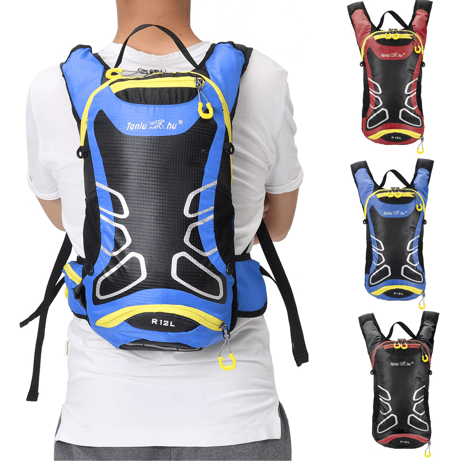 Multi-Function 12L Breathable Motorcycle Backpack Waterproof Nylon Riding Bag - MRSLM