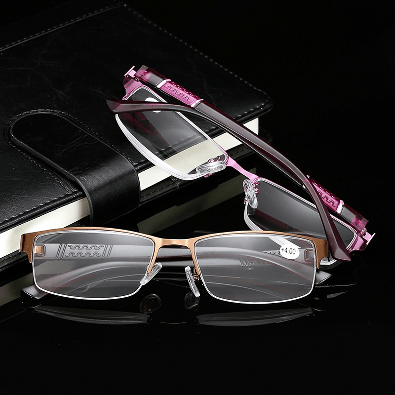 Men Women round Half-Frame Readers Reading Computer Glasses - MRSLM