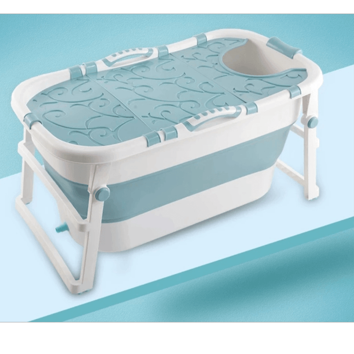 107X59X53Cm Folding Bathtub Portable Bathroom Large Capacity Soaking PVC Tub SPA Tub - MRSLM