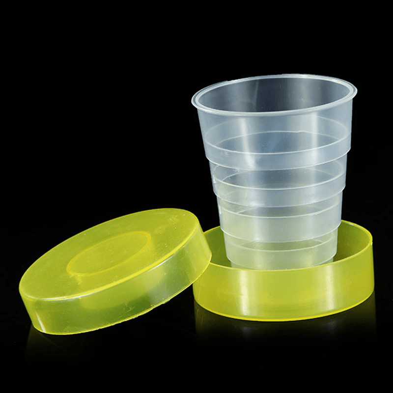 Plastic Outdoor Folding Water Cup Camping Hiking Folding Drinking Cup - MRSLM