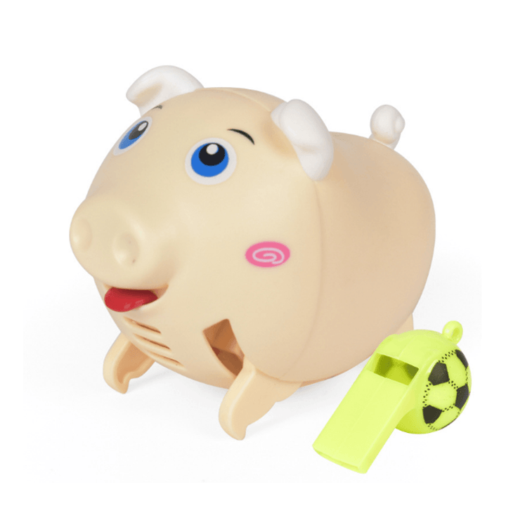 Whistle Pig Voice-Activated Induction Electric Children'S Toys Lighting Music Whistling Can Run - MRSLM