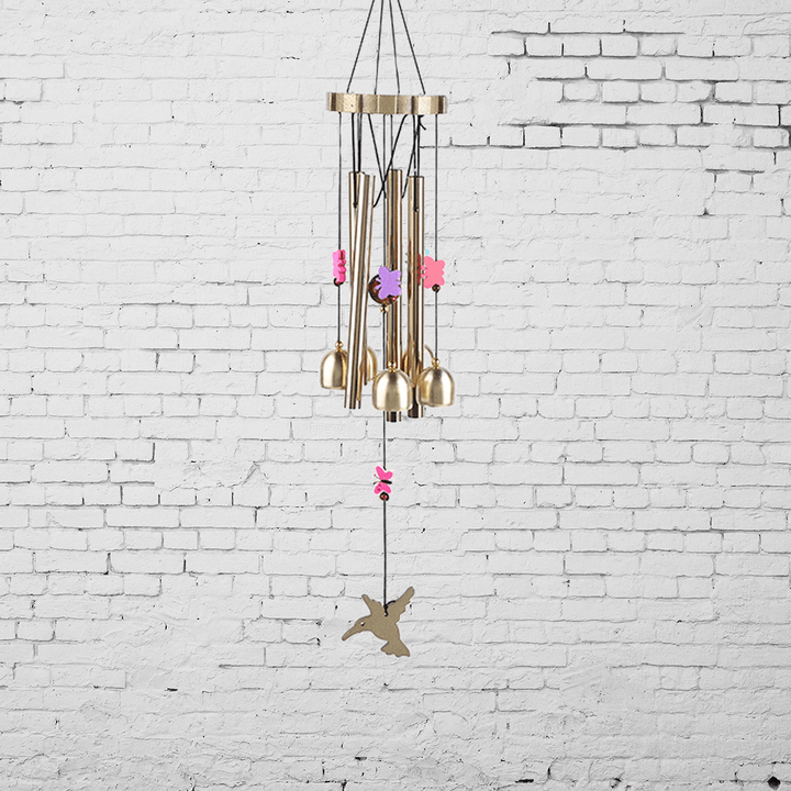 Bird Wind Chime Wall Window Door Butterfly Wind Bell Hanging Ornaments for Home Outdoor Garden Yard Decor Ornament - MRSLM