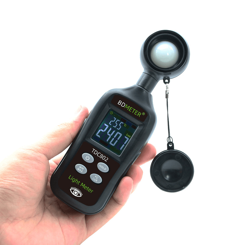 BDMETER TDC802 Digital Light Meter High-Precision Mini Lux Meter Handheld Photometer Illuminate Tester - MRSLM