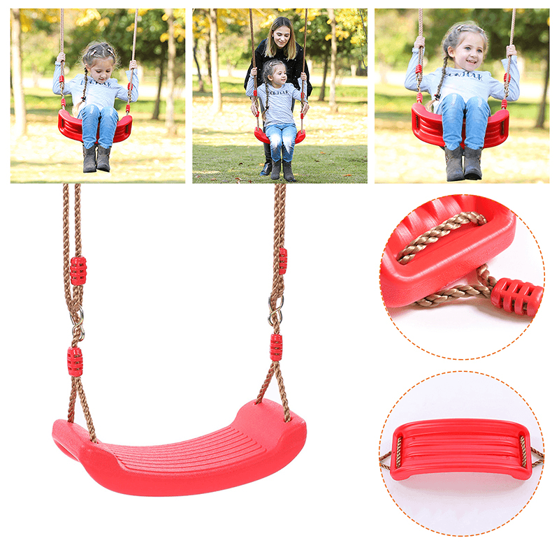 Outdoor Indoor Child Swing Children Adjustable Rope Soft Swing Garden Backyard Hammock Chair Max Load 200Kg - MRSLM