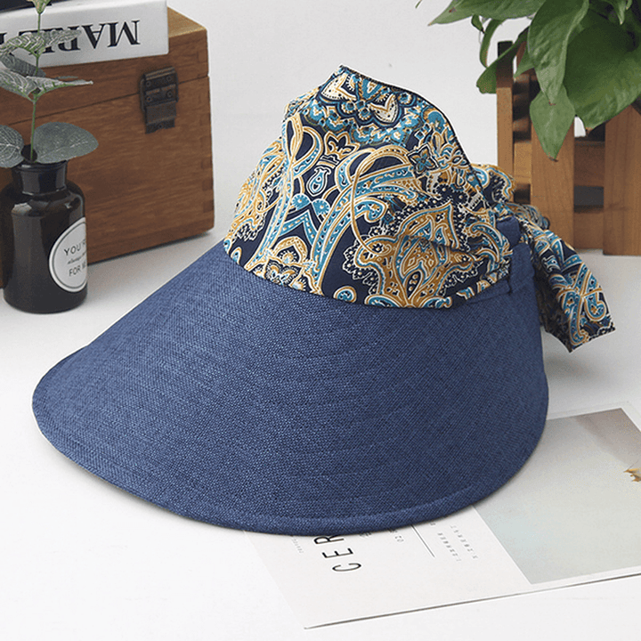 Women Summer Foldable Wide Brim Anti-Uv Sun Bucket Hat - MRSLM