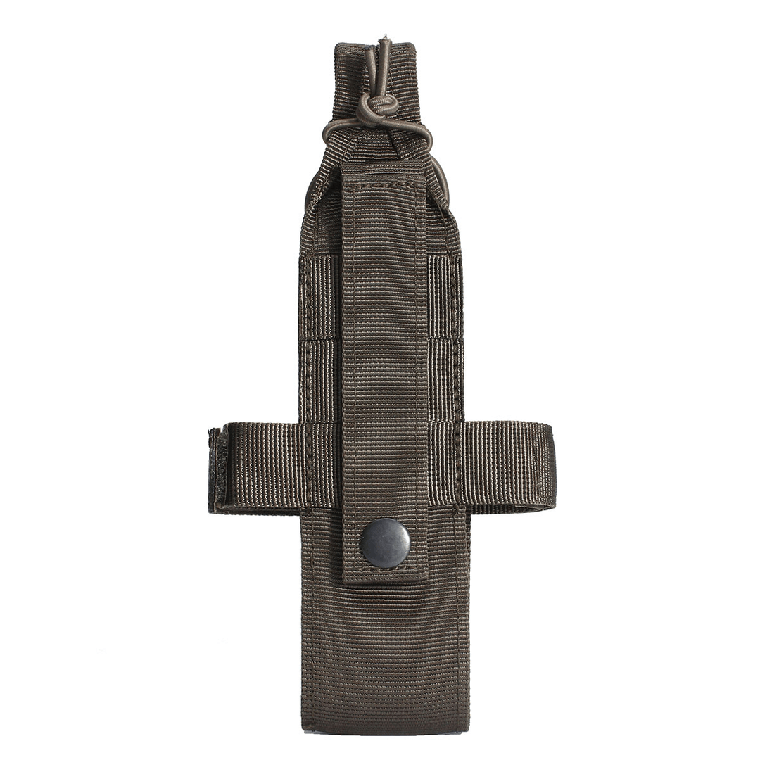 Outdoor Tactical Hiking Camping Molle Water Bottle Holder with Adjustable Vecro Strap Belt Bottle Cage Accessory - MRSLM