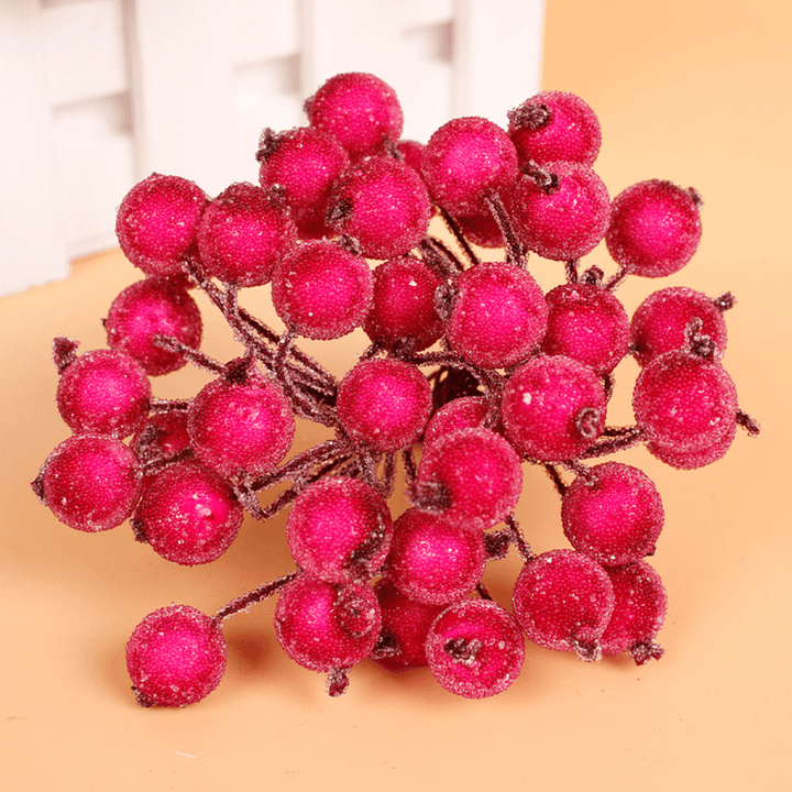 20Pcs Artificial Simulation Foam Berry Pomegranate Fruit Bouquet Garlan Wedding Party Decoration - MRSLM