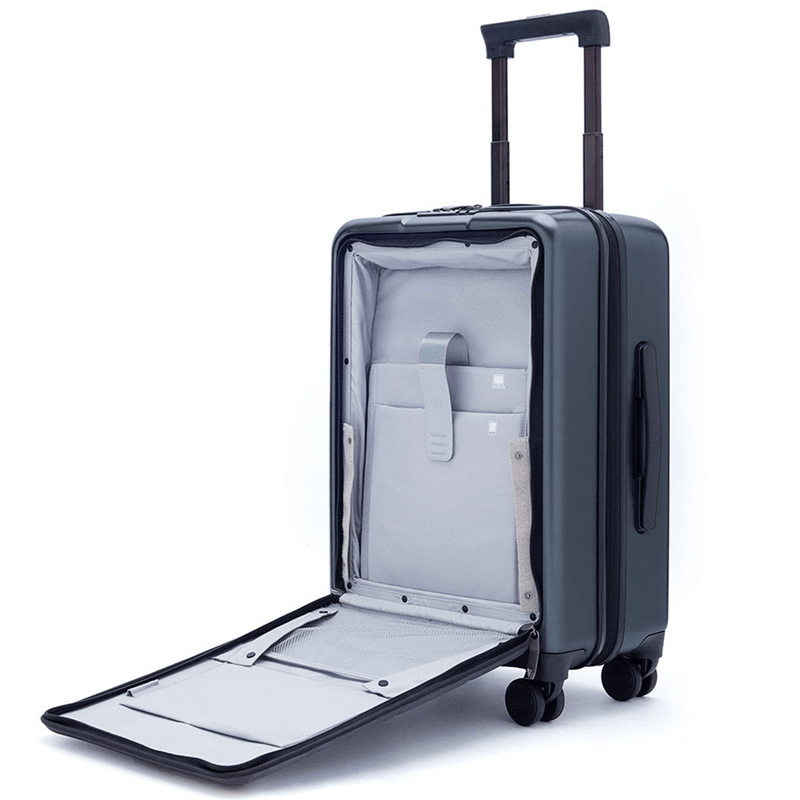 90FUN 36L 20Inch Suitcase Double TSA Lock Carry on Luggage 360° Universal Wheel Case from for Travel Business - MRSLM