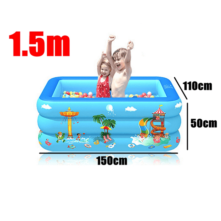 Inflatable Swimming Pool Family Swimming Pool Children Pool Outdoor Water Play Kids Toys - MRSLM