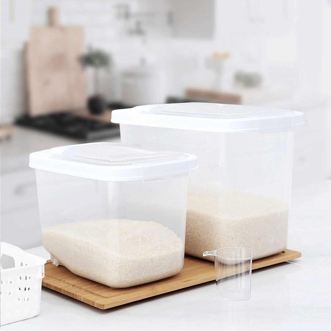 QUANGE Multi-Function Rice Storage Bucket 5KG/10KG from Kitchen Storage Container Rice Storage Box - MRSLM