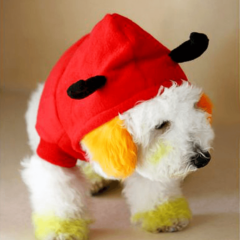 Christmas Pet Dog Cat Outstanding Devil Clothes Puppy Winter Warm Costume Red Coats Outterwear - MRSLM