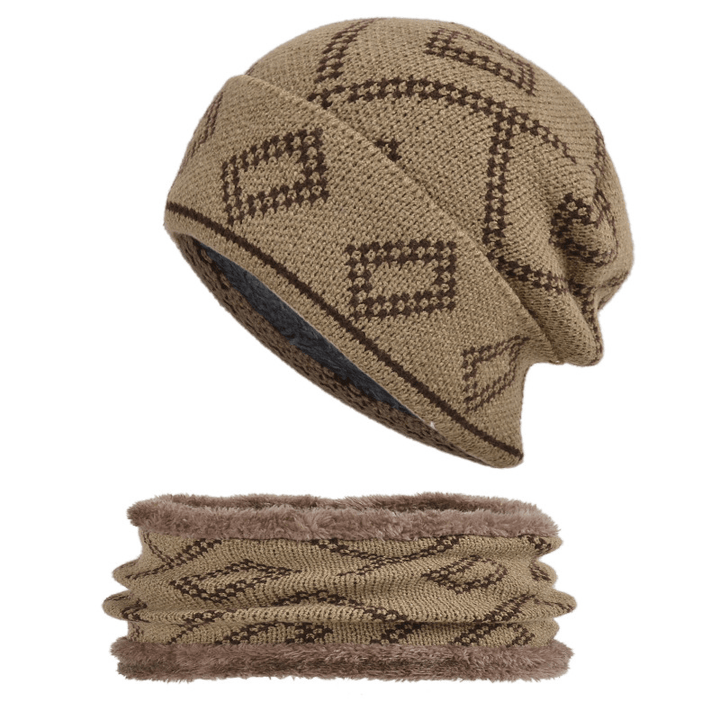 Hedging Hat with Thick Square Pattern to Keep Warm - MRSLM