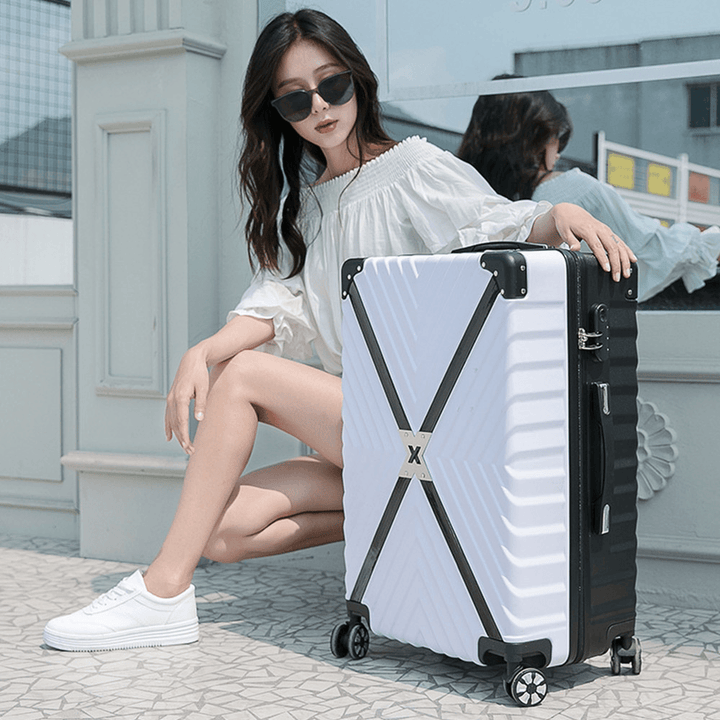 Ipree® 20Inch/24Inch Travel Suitcase ABS 360° Silent Universal Wheel Two-Way Lock Luggage Case - MRSLM