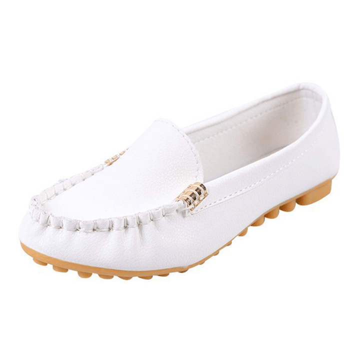 Women Stricing Non Slip Soft Sole Casual Slip on Loafers - MRSLM