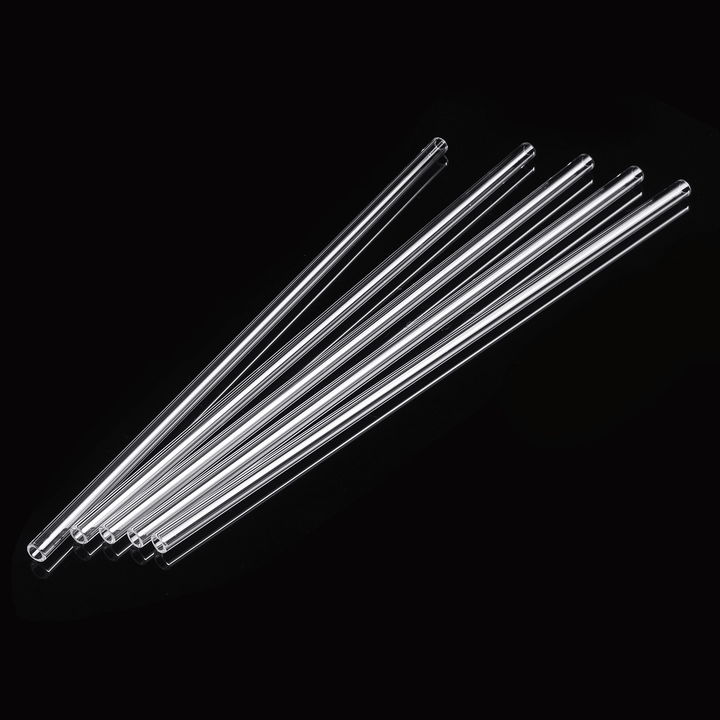 10Pcs 300X7X1Mm Length 300Mm OD 7Mm 1Mm Thick Wall Borosilicate Glass Blowing Tube Lab Factory School Home Tubes - MRSLM