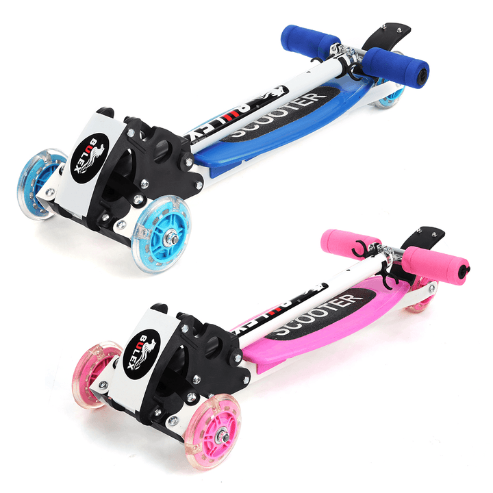 3 Wheels 15Km/H Foldable Aluminum Alloy PU Wheel Anti-Skidding Kick Scooter for Kids - MRSLM