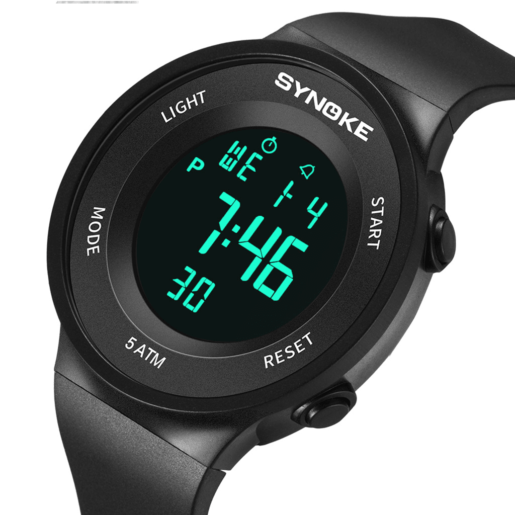 SYNOKE 9199 Fashion Student Watch 5ATM Waterproof Luminous Display Multi-Function Sport Digital Watch - MRSLM