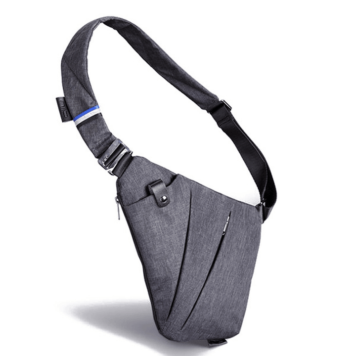 Men Women Right Left Handed Multi-Function Sport Outdoor Light Waist Bag Chest Bag Crossbody Bag - MRSLM