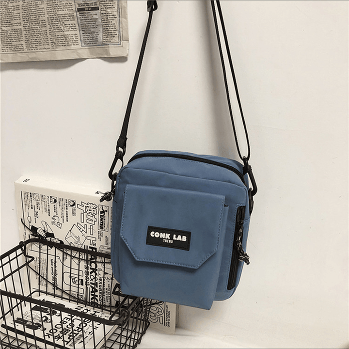 Men Nylon Hip-Hop Brethable All-Match Crossbody Bag Shoulder Bag - MRSLM