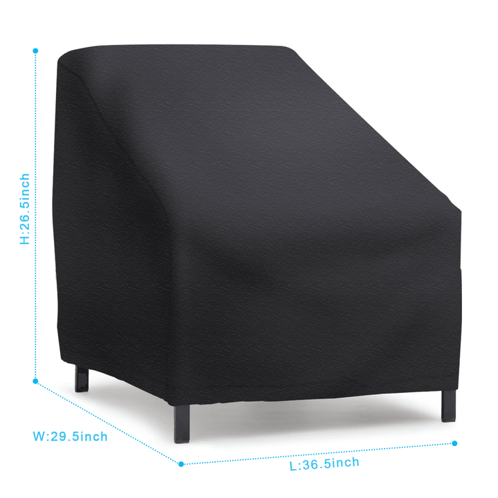 54X38X29'' Furniture Large Patio Seat Cover Waterproof Anti-Uv Dustproof Durable Table Chair Cover Lounge Deep Chair Cover Patio Loveseat Cover Oxford Cloth Cover Outdoor Garden - MRSLM