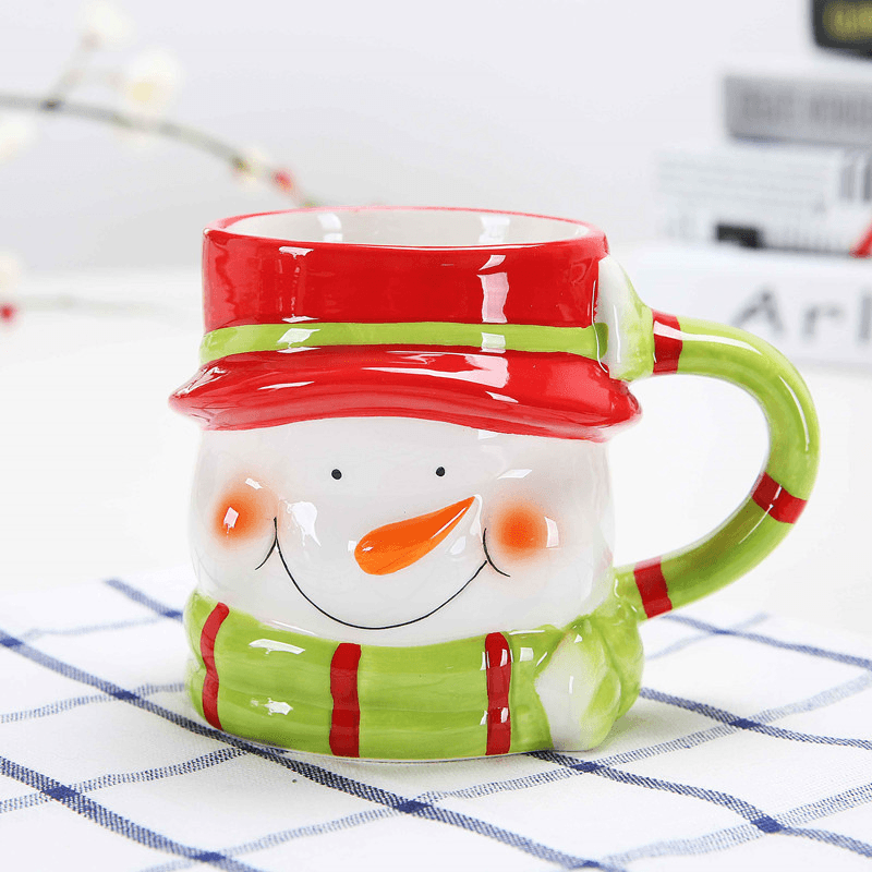 Creative Christmas Gift Ceramic Tea Mugs Water Container Cups and Mugs Top Grade Porcelain Coffee Cup Drinkware - MRSLM