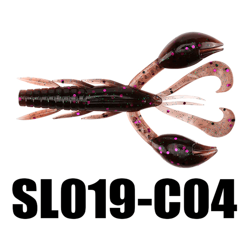 Seaknight SL019 6Pcs 10G 101.5Mm/4'' Soft Fishing Lure Worm Swinging Tail Fishing Bait - MRSLM