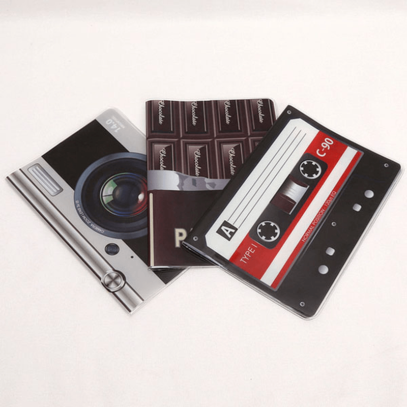 PVC Passport Holder 3D Tape Recorder Card Holder - MRSLM