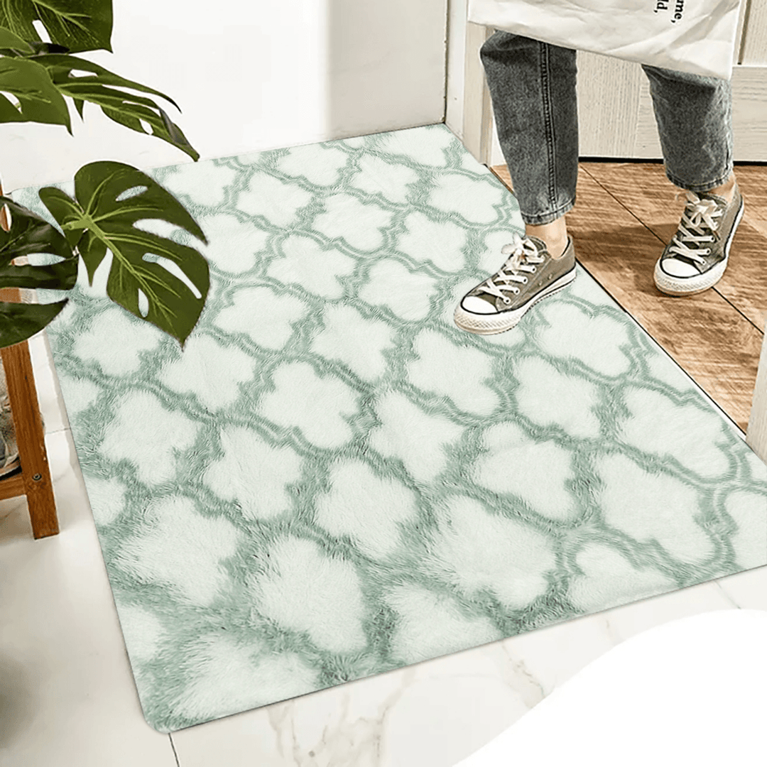 Gloria Rugs Carpet Dark Green Pattern Floor Mat Living Room Non-Slip Carpets Home Decorations - MRSLM