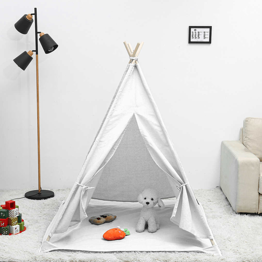 Kids Tent Teepee Tent Children Portable House for Girl Cabana Boy Tents Home Outdoor Garden Play - MRSLM