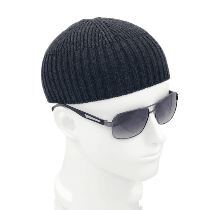 Short Cotton Knit Hat Men'S Winter Woolen Thread - MRSLM