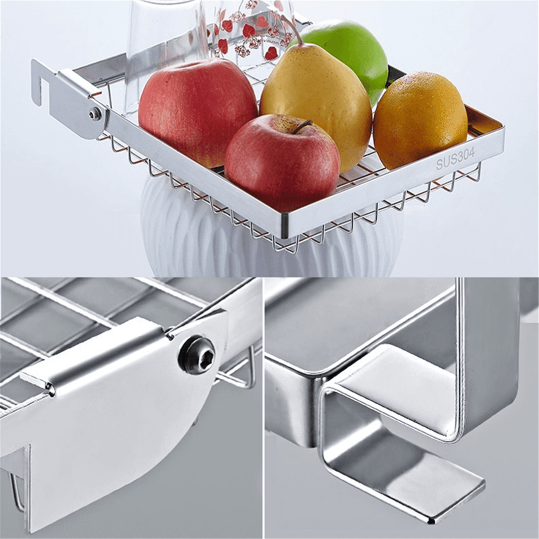 Stainless Steel Kitchen Dish Drying Rack Dish Drainer Rack Storage Shelf Rack Cup Plate Dish Rack Holders Organizer - MRSLM