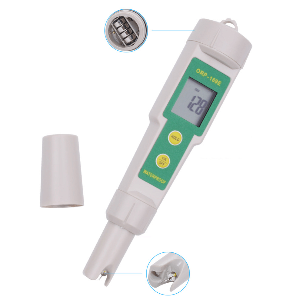 Portable Pen ORP Meter Redox Potential Tester Negative Potential Pen Water Quality Tester ORP Meter - MRSLM