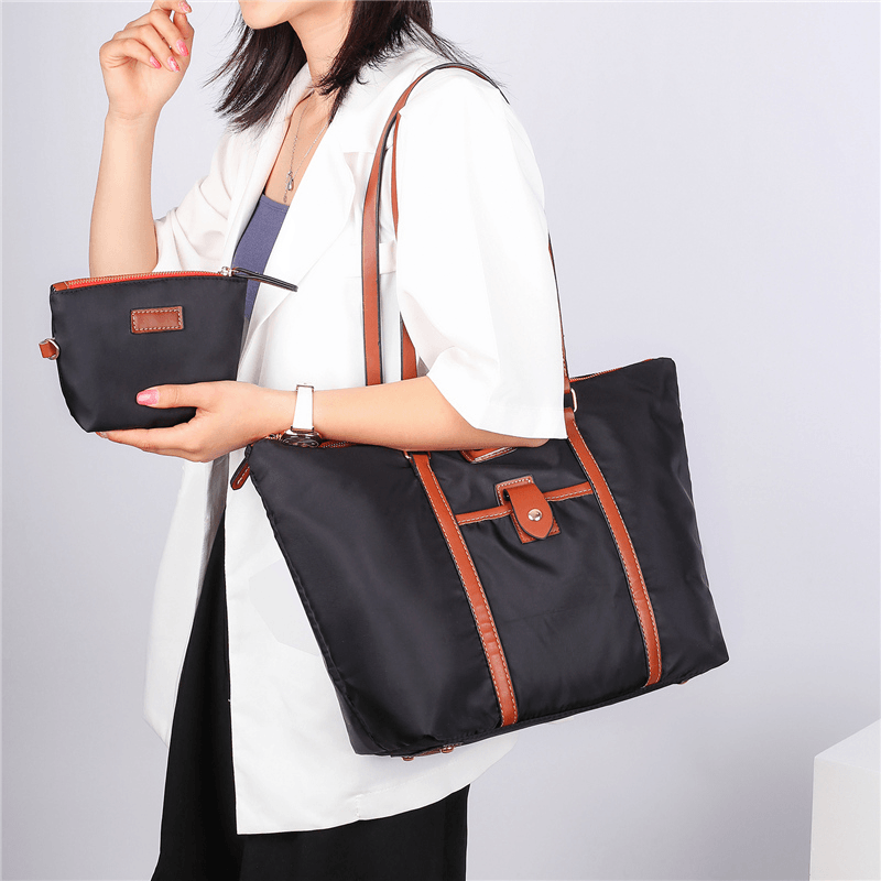 Women 2Pcs Large Capacity Waterproof Casual Tote Bag - MRSLM