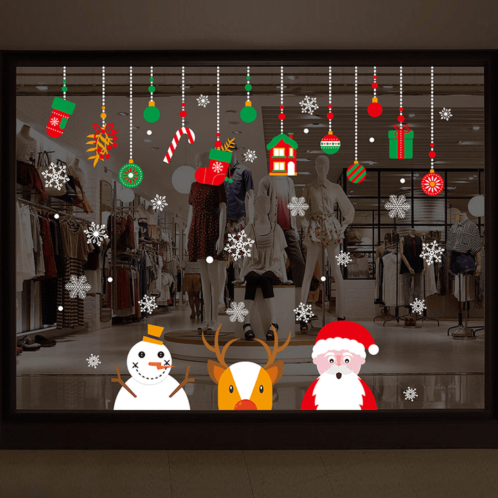 Miico XH9294 Christmas Sticker Home Decoration Sticker Window and Wall Sticker Shop Decorative Stickers - MRSLM