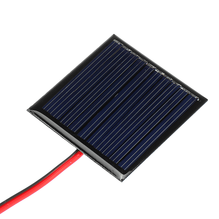 LEORY 0.25W 5V 45*45Mm Mini Polysilicon Solar Panel Epoxy Board with Wire - MRSLM