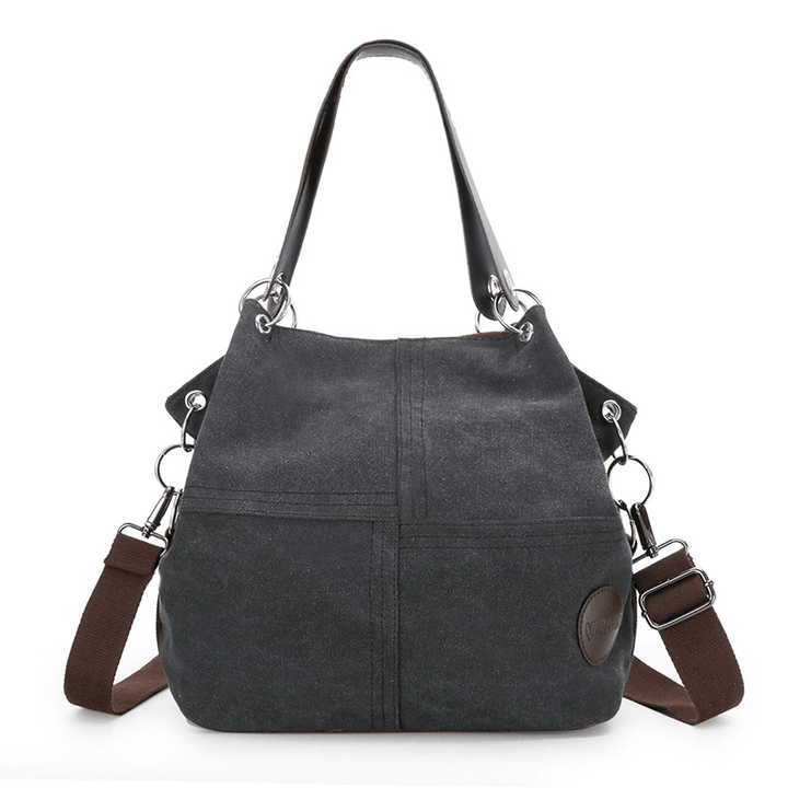 Women Casual Canvas Multi-Carry Handbag Shoulder Bag - MRSLM