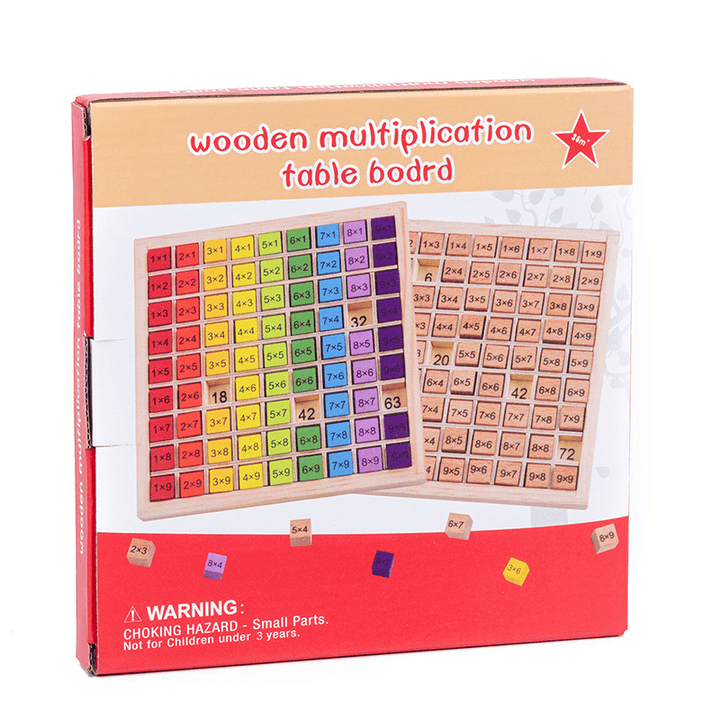 Wooden Nine Nine Multiplication Formula Table Product - MRSLM