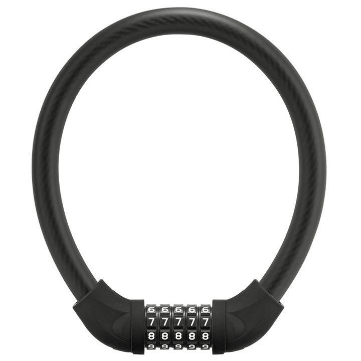 ROCKBROS Bike Lock 5 Digit Code Combination Anti-Theft PVC Wrapped Lock MTB Road Accessories - MRSLM