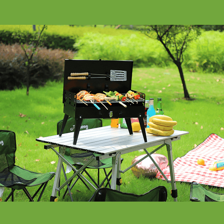 Portable Folding BBQ Grill Outdoor Traveling Camping Cooking Grill Barbecue Tools - MRSLM