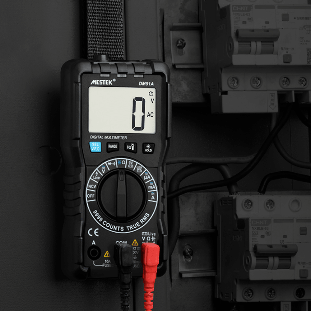 MESTEK DM91S Intelligent Multimeter 9999 Counts Smart Auto Range Tester Multi-Function Multitester - MRSLM