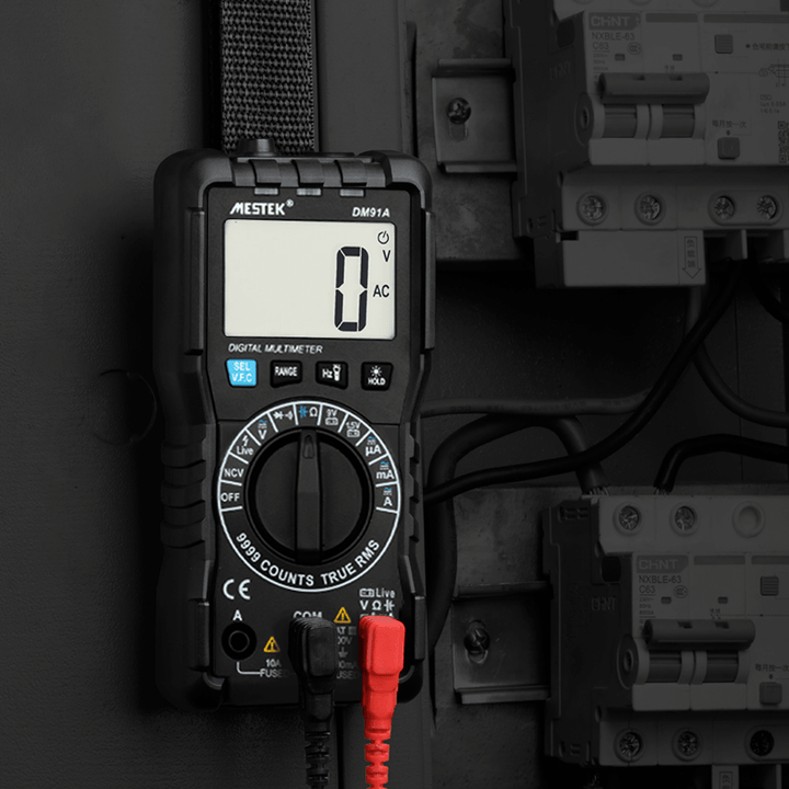 MESTEK DM91S Intelligent Multimeter 9999 Counts Smart Auto Range Tester Multi-Function Multitester - MRSLM