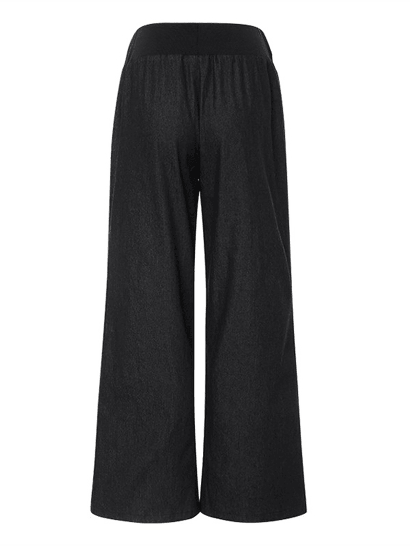 Women Yoga Solid Long Straight Pants - MRSLM