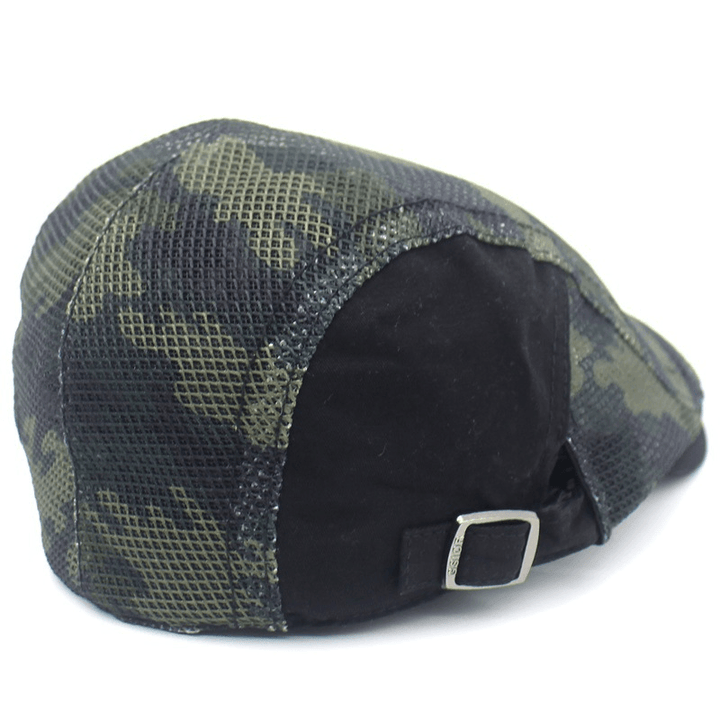 Camouflage Mesh Cloth Beret Men and Women Casual - MRSLM