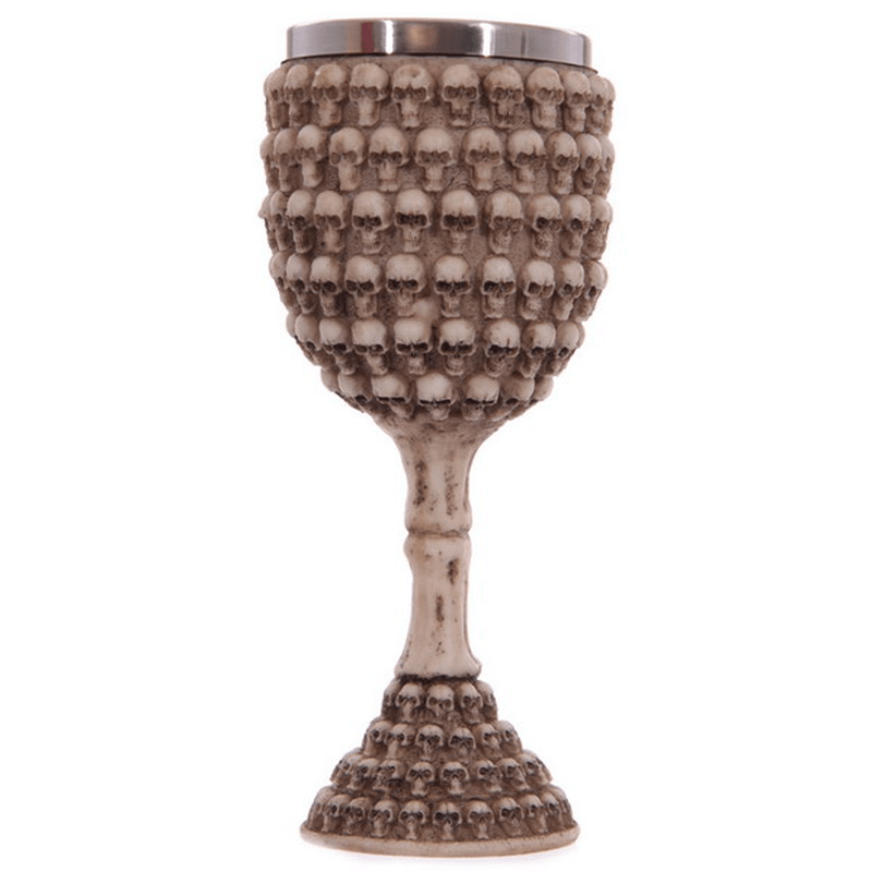 Creative Skull Red Wine Goblet 3D Stereoscopic Stainless Knight Wine Glass - MRSLM