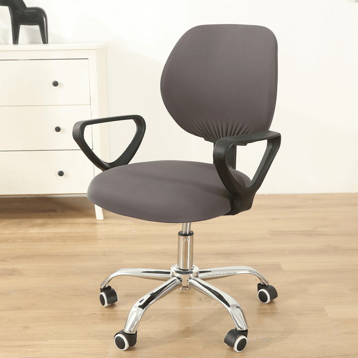 Elastic Swivel Computer Chair Seat Back Cover Office Armchair Decor Protector - MRSLM