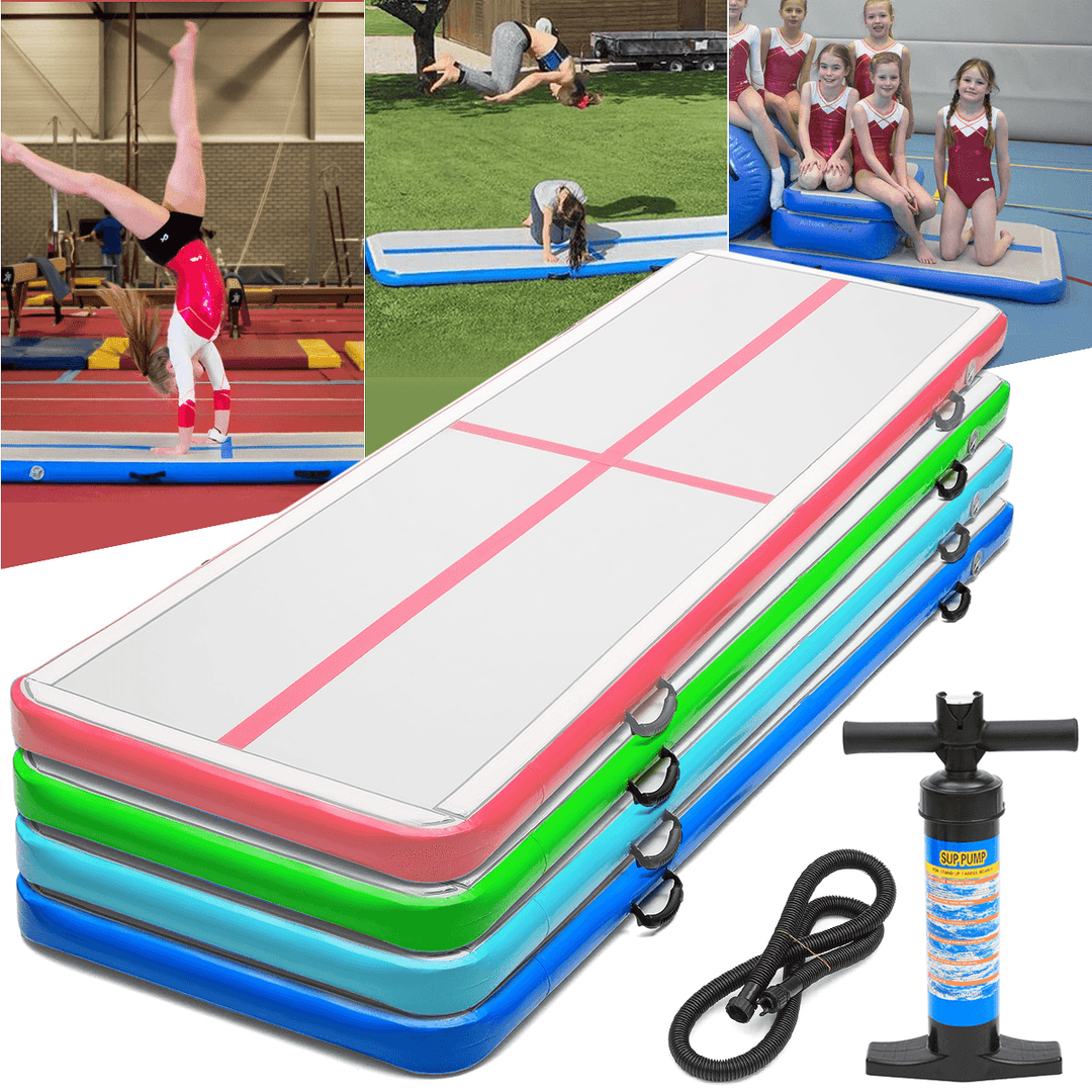 118X39X4Inch Inflatable GYM Air Track Mat Floor Home Airtrack Gymnastics Mat for GYM Training - MRSLM