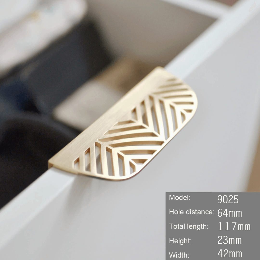 Modern Nordic Minimalist Pull-Hand Leaf Invisible Cabinet Wardrobe Furniture Drawer Handle Ins Wind Zinc Alloy - MRSLM